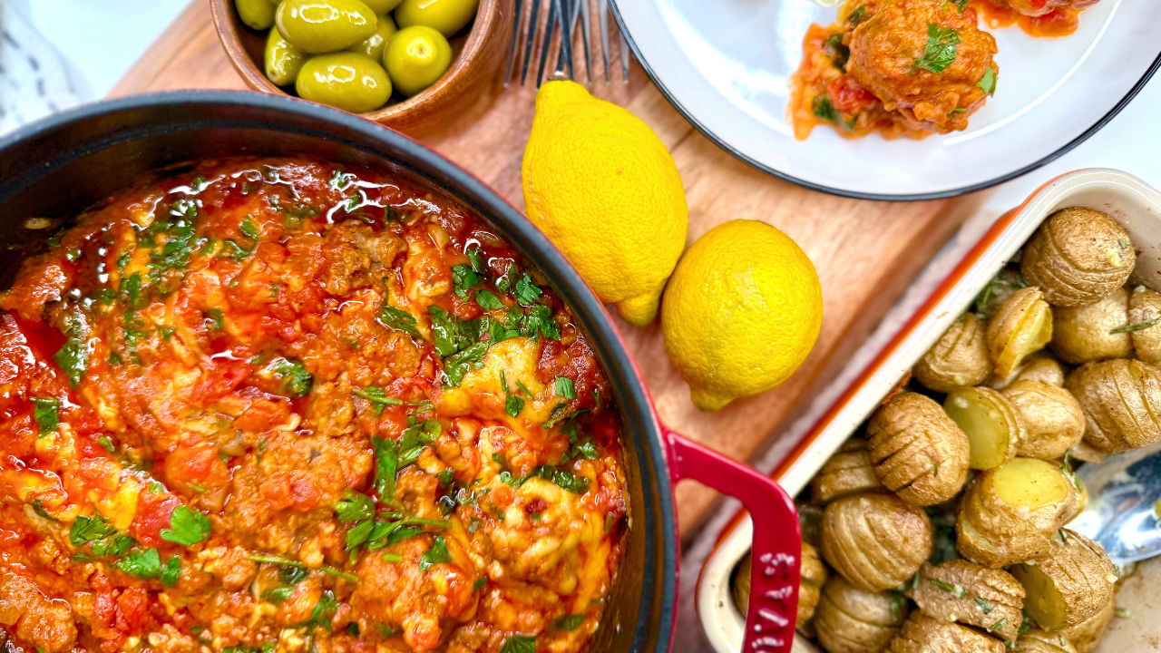 Beef Meatballs in Tomato Sauce with Mozzarella | Juicy & Easy One-Pot Recipe
