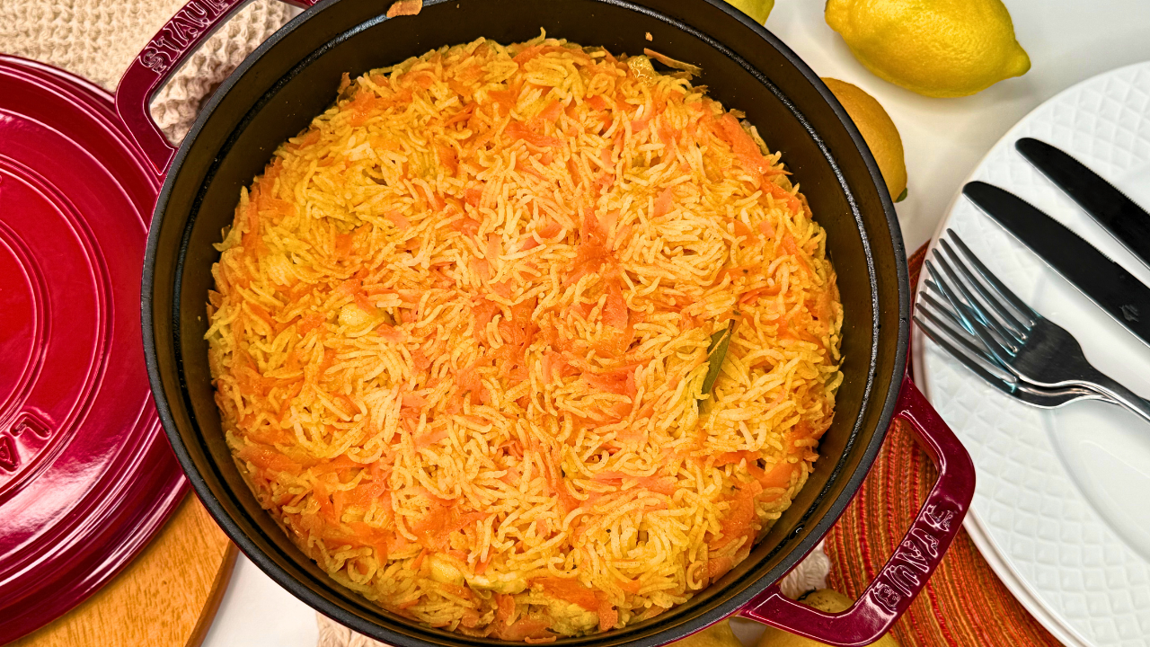 Easy One-Pot Chicken Pilaf | Flavorful Rice Recipe in a Dutch Ove