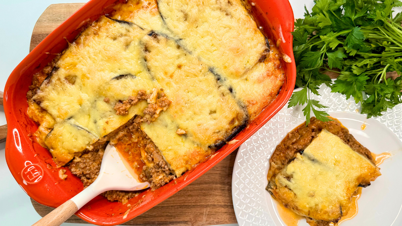 Easy Greek Moussaka Recipe. Beef, Potatoes and Cheese Perfection!
