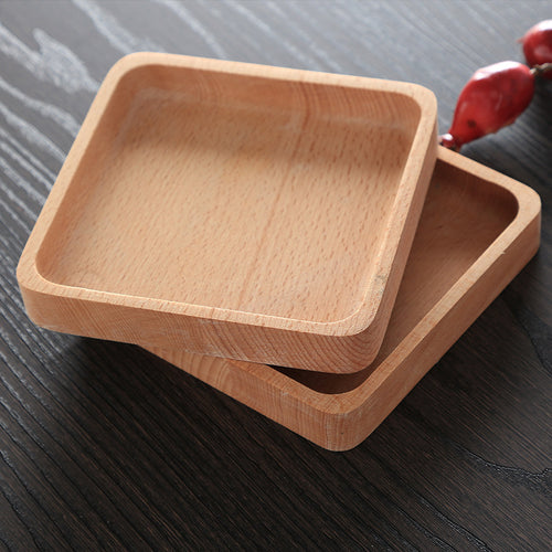 Round & Rectangular Wooden Serving Tray – Breakfast, Dinner, Dessert & Tea Tray